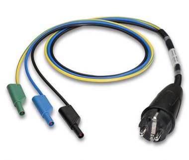 Benning Schutzkontaktstecker mit 4 mm Stecker (044142)