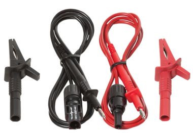 Benning MC4-/4mm Pr&uuml;fspitzen und KroKo Klemmen f&uuml;r PV rot/ schwarz, 1,2m (10208356)