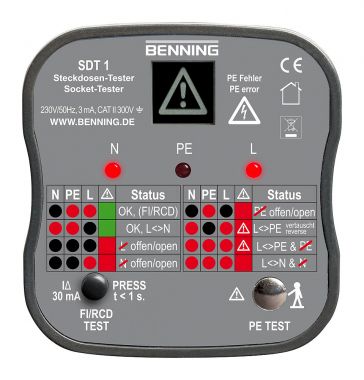 Benning SDT 1 Steckdosentester (020053)