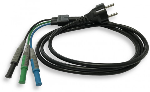 Benning Pr&uuml;fleitung mit Schutzkontaktstecker (sw, blau, gr&uuml;n) f&uuml;r IT 105 (10220313)
