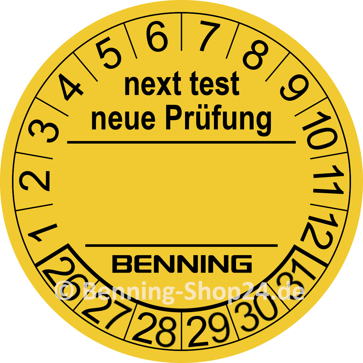 Benning Pr&uuml;fplaketten (756212)