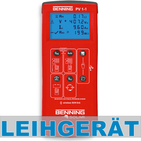 Leihger&auml;t: Benning PV 1-1 (050421)